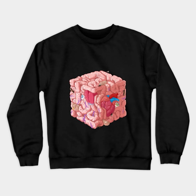 Geometric Human Crewneck Sweatshirt by JoeClarkart